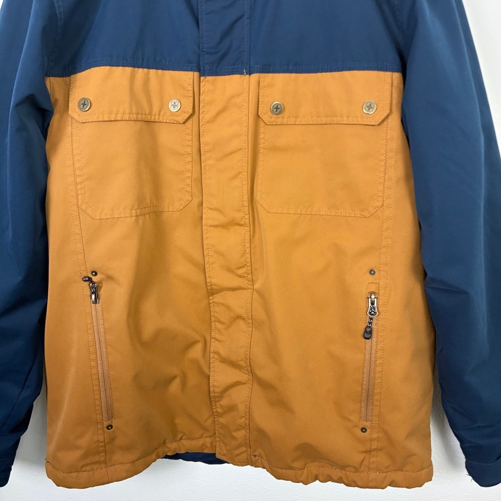 SWISS TECH Two Tone Hooded Winter Jacket Men's Medium Snow Outdoors Gorpcore‎ - Picture 2 of 7